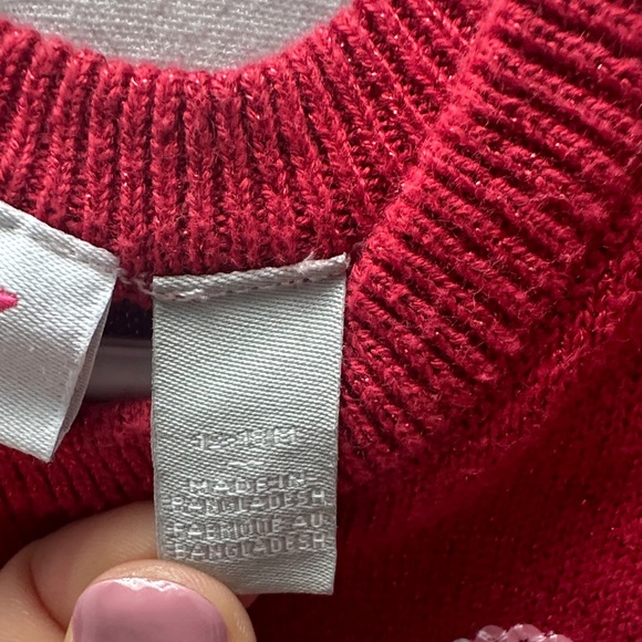 The Children's Place Red Dress with Pink and White Hearts - Picture 3 of 12